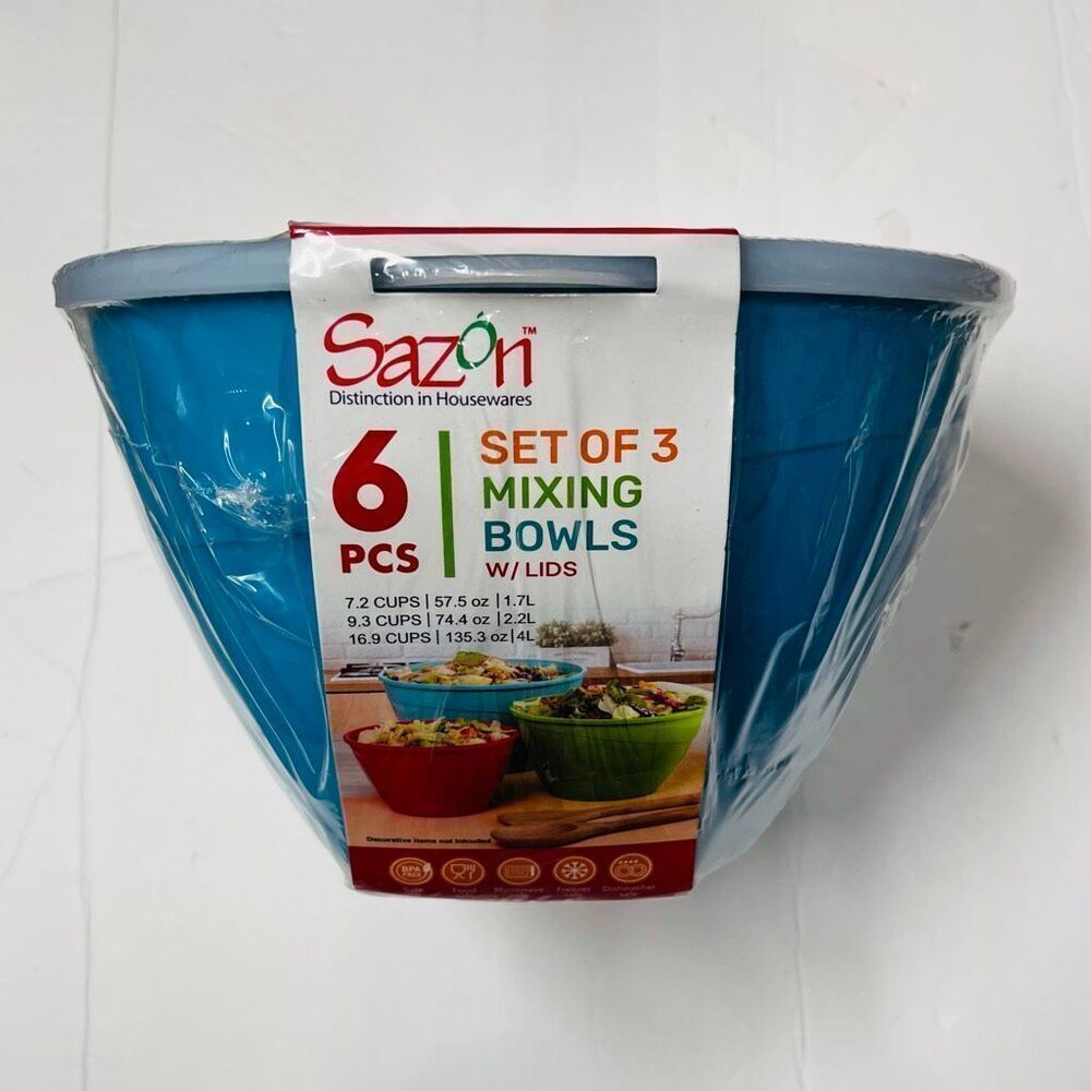 Sazon Mixing Bowl Set   NWT